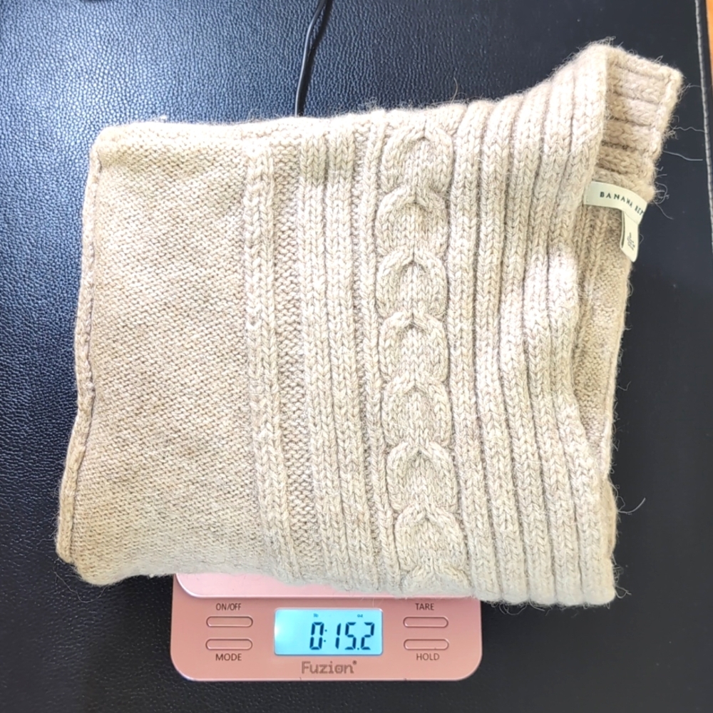 Banana Republic Small Tan Luxurious Wool & Alpaca Blend Faux Wrap Knit Sweater - Picture 13 of 13